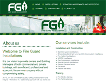 Tablet Screenshot of fgifire.com.au